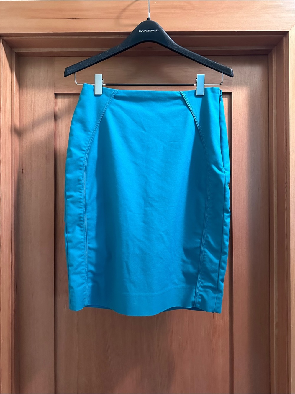 White House Black Market Teal Pencil Skirt